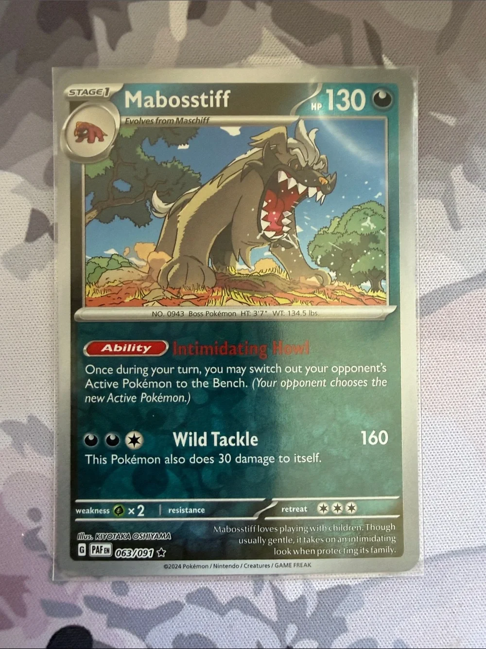 Maschiff & Mabosstiff Pokémon Evolution Reverse Holo Card Lot 🐕 | 3 Cards ✨5/$2